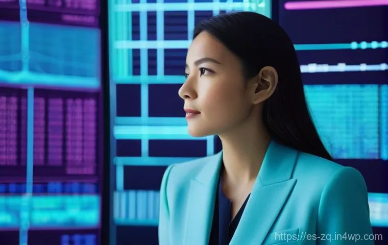 소셜 리스닝 툴 추천 제품 비교 - **Prompt 1: The Digital Whisperer**
    "A professional woman, dressed in smart business attire (a t...