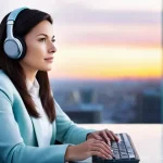 소셜 리스닝 툴을 이용한 브랜드 이미지 분석 - **Prompt 1: The Digital Listening Post**
    "A sleek, professional-looking woman in her late 20s to...