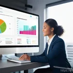 소셜 리스닝 툴의 사용자 인터페이스 비교 - **Prompt 1: The Intuitive Dashboard Experience**
    A bright, clean, and modern workspace. A profes...